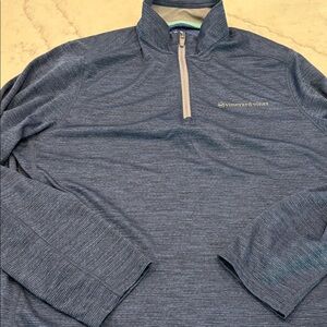 Vineyard Vines Blue Quarter-Zip Pullover